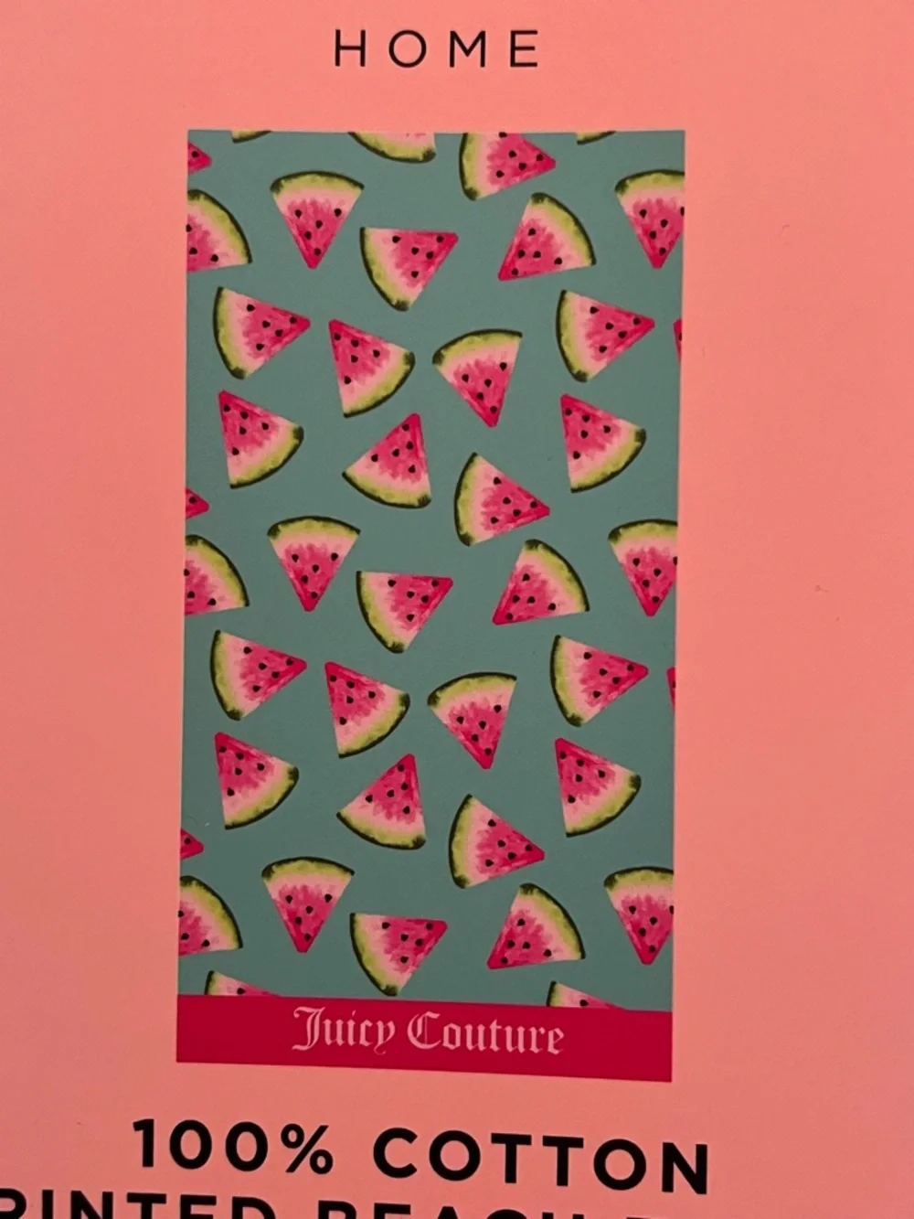 Juicy Couture Watermelon Beach Towel